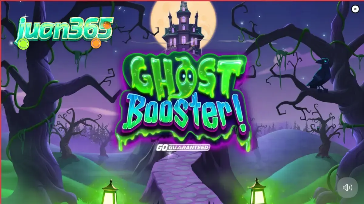 Makulay at masayang disenyo ng Ghost Booster slot na may temang Halloween.